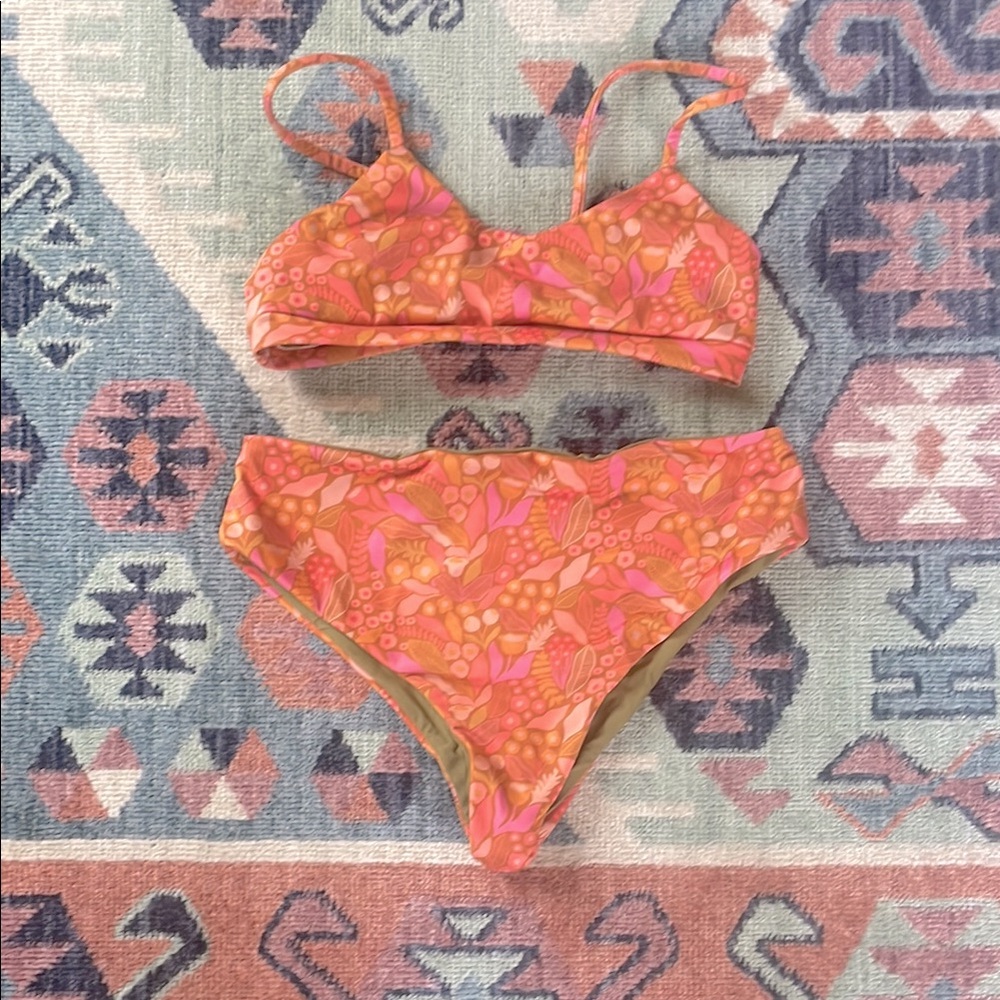 Cassandra Rull Handmade High Waist Bikini set size M